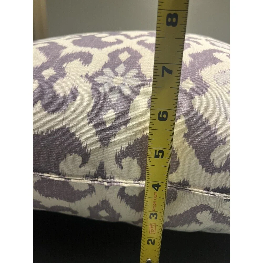 Pottery Barn Purple & White 20” Square Pillow Throw Bed